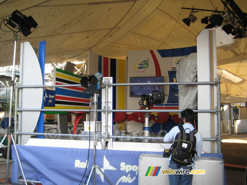 De studio van de RAI