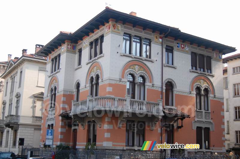 Eén van de vele villa's in Lugano