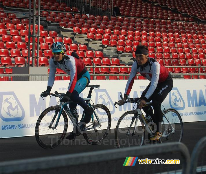 Thomas Frei (Astana) & Rubens Bertogliati (Scott-American Beef) - Zwitserland