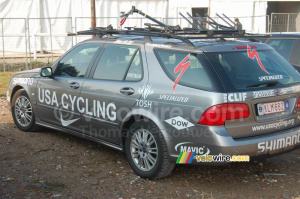 The USA cycling team car (891x)