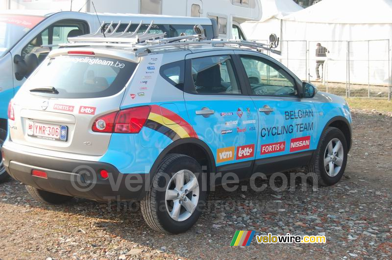 De auto van het Belgian Cycling Team (2)