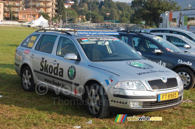 De auto van het Luxemburgse team