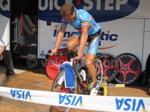 Stijn Devolder (QuickStep / Belgium) - warming up (839x)