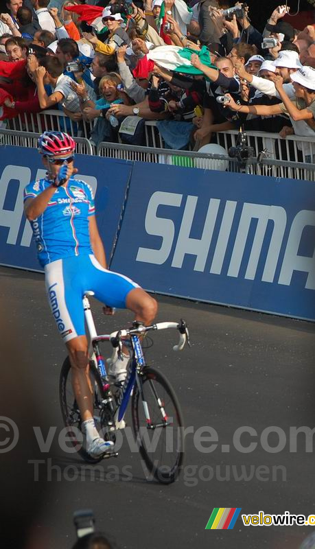Wereldkampioen Alessandro Ballan (Lampre/ITA) (2)