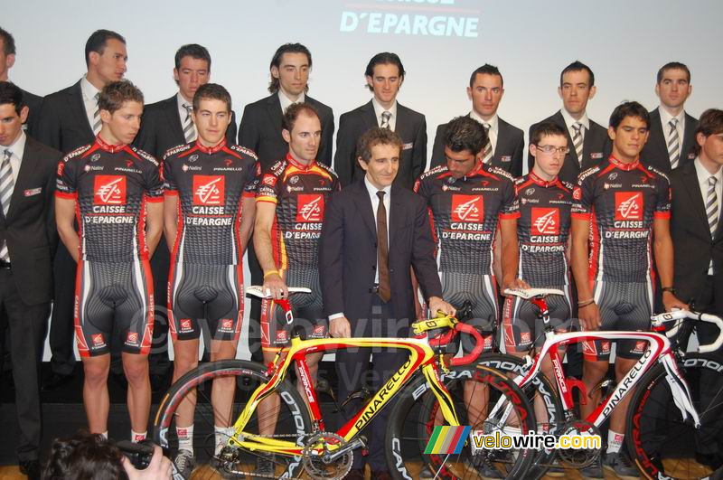 Rui Alberto Faria Da Costa, Arnold Jeannesson, Alejandro Valverde, Alain Prost, Oscar Pereiro, Angel Madrazo & Andrey Amador (3)