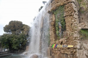 A waterfall close to the castle (755x)