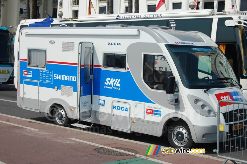 De camper van Skil Shimano