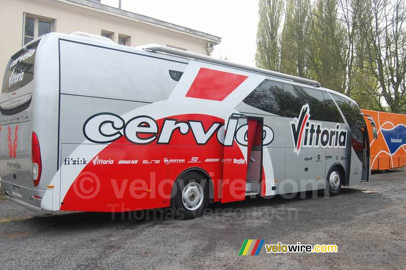 De bus van Cervélo TestTeam