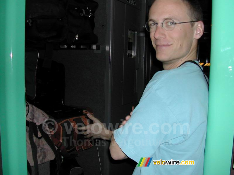 Florent voor onze treinbioscoop