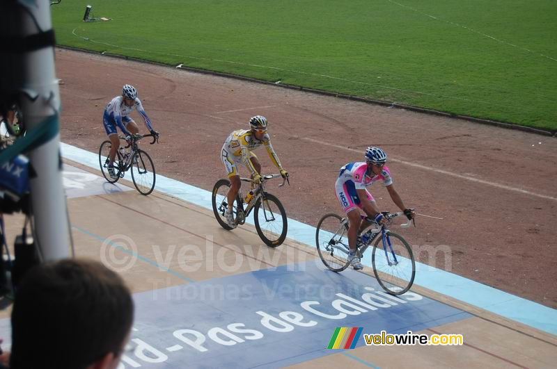 Marco Bandiera (Lampre NGC), Gregory Henderson (Columbia) & Alexey Markov (Katusha)