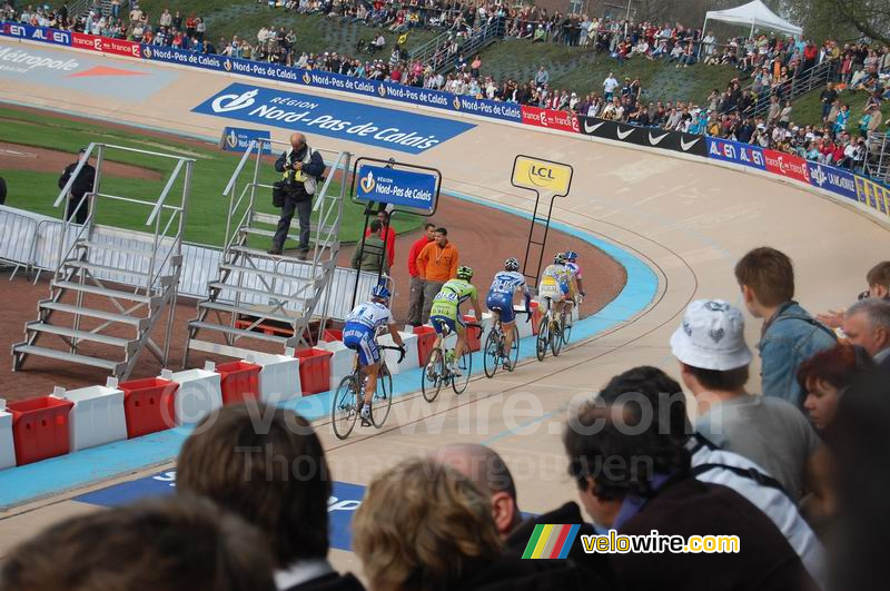 Stijn Devolder (QuickStep), Aleksandr Kuschynski (Liquigas), Alexey Markov (Katusha), Gregory Henderson (Columbia) & Marco Bandiera (Lampre NGC)