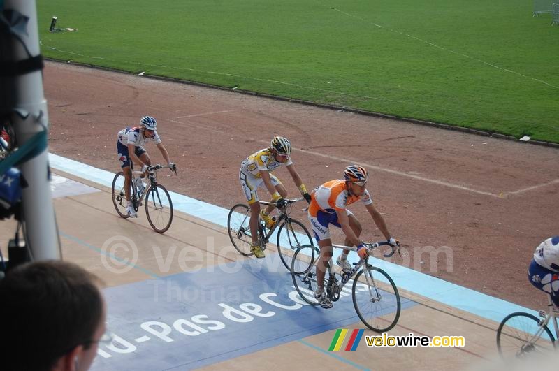 Maarten Tjallingii (Rabobank), Edvald Boasson Hagen (Columbia) & Wesley Sulzberger (Franaise des Jeux)