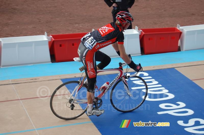 Arnaud Coyot bij de finish