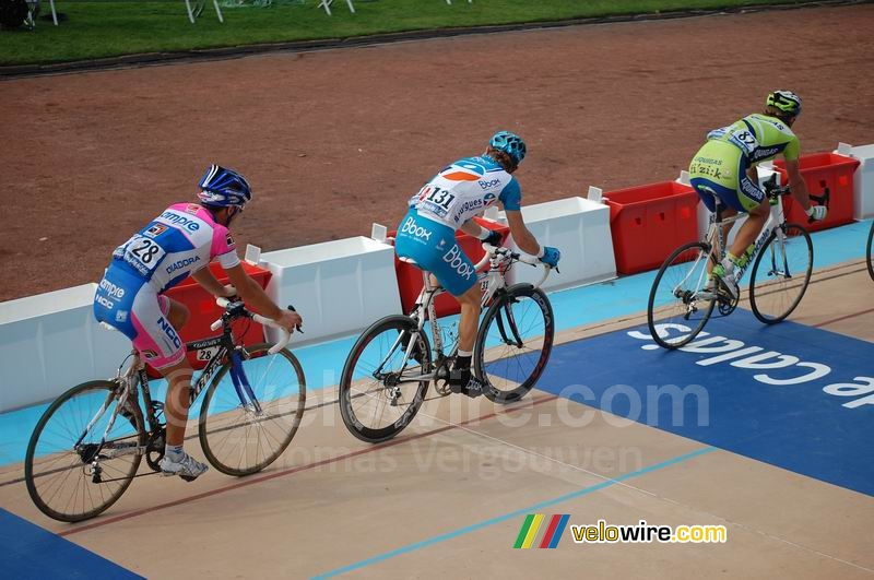 Simon Spilak (Lampre NGC), Steve Chainel (BBox Bouygues Telecom) & Maciej Bodnar (Liquigas)