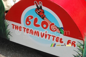 My work in the Tour de France 2009: the blog TheTeamVittel.fr (681x)