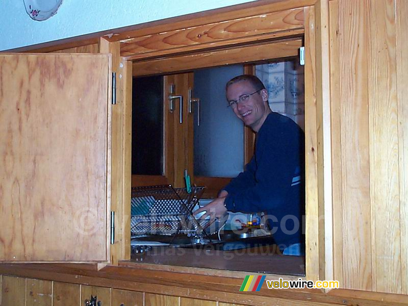 Florent in de keuken