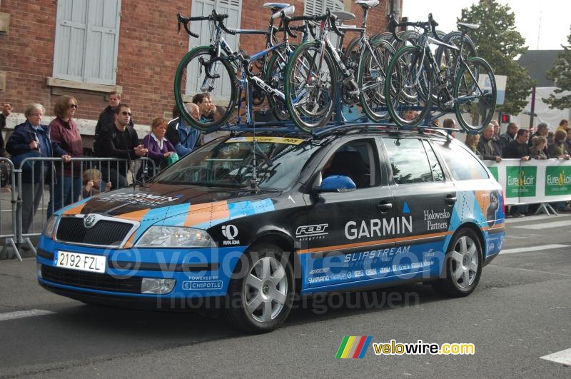 De auto van Garmin-Slipstream