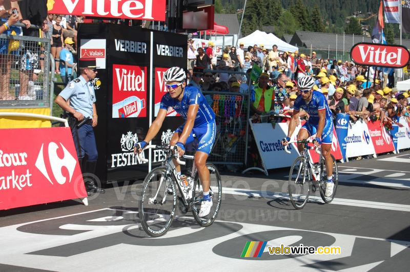 Maxime Bouet & Nicolas Vogondy (Agritubel) in Verbier
