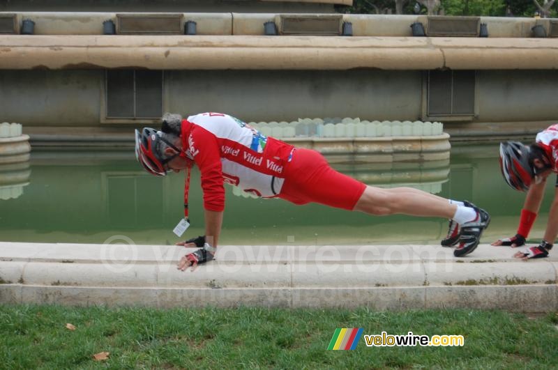 De warming up van Rémy Ancelle