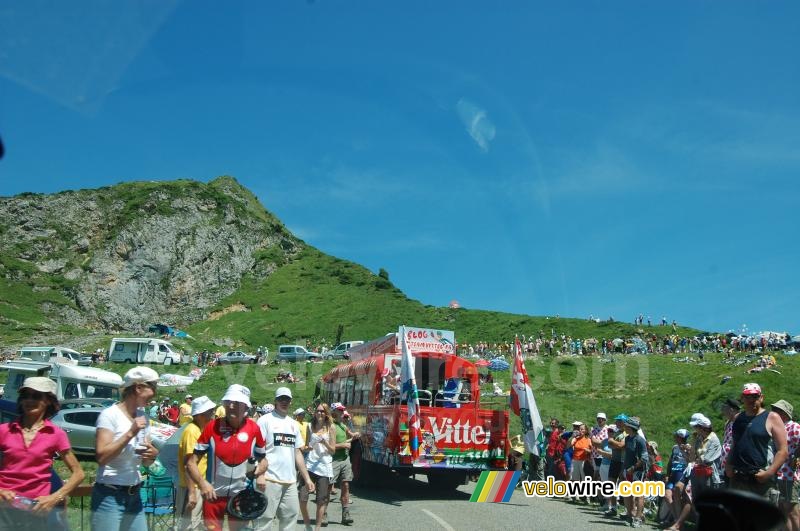 In de klim van de Col d'Agnes