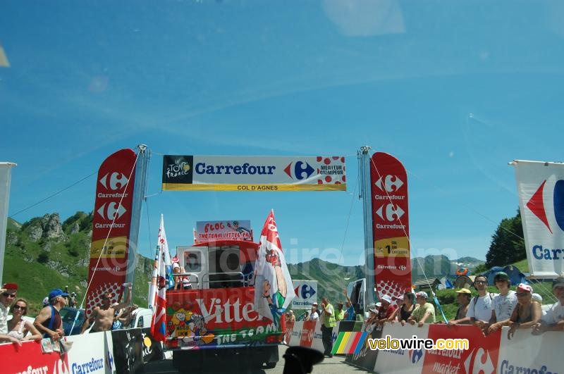 De top van de Col d'Agnes