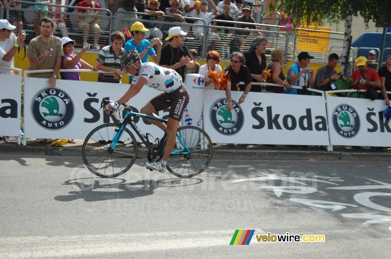 Vladimir Efimkin (AG2R La Mondiale) wordt 4de in Saint Girons