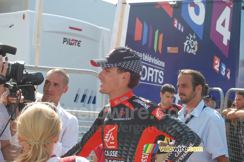 Luis Léon Sanchez (Caisse d'Epargne) in een interview in Saint-Girons