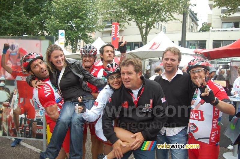 The Team Vittel in het Village Dpart in Limoges