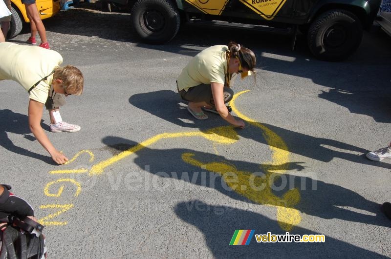 Tekening van de Roadsign kangoeroe