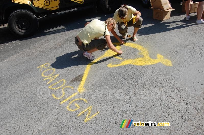 Tekening van de Roadsign kangoeroe (2)