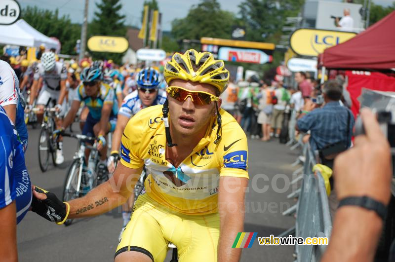 Rinaldo Nocentini (AG2R La Mondiale) in Saint-Fargeau