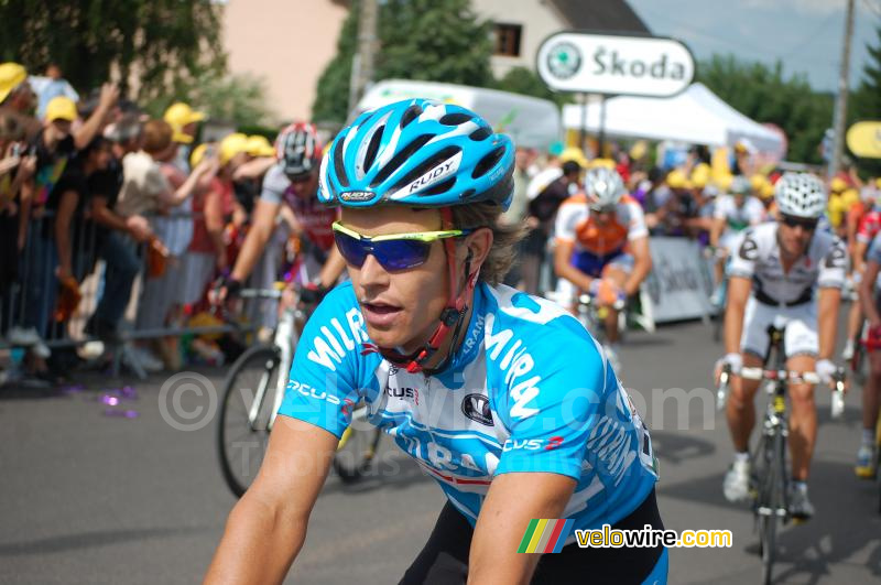 Linus Gerdemann (Milram) in Saint-Fargeau