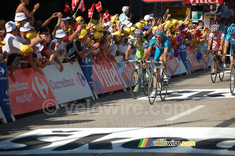 Laurent Lefvre (Bbox Bouygues Telecom) & Franco Pellizotti (Liquigas), 2de & 3de in Vittel