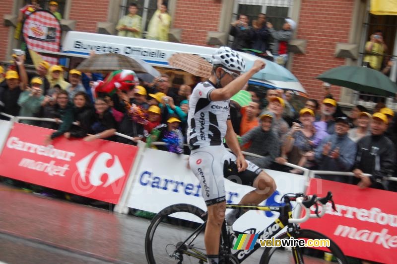 Heinrich Haussler (Cervélo TestTeam) remporte l'étape à Colmar