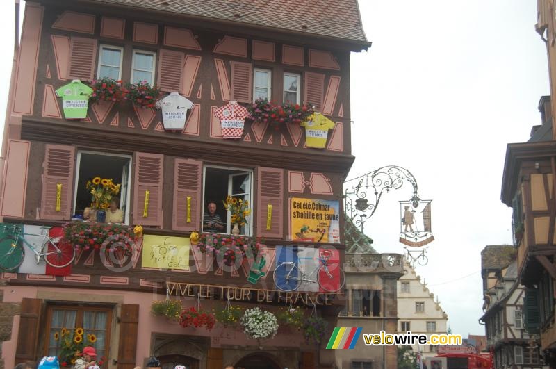 Een versierd huis in Colmar