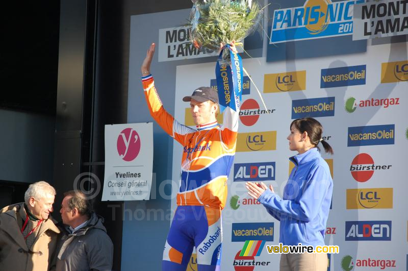 Lars Boom (Rabobank), winnaar van de etappe
