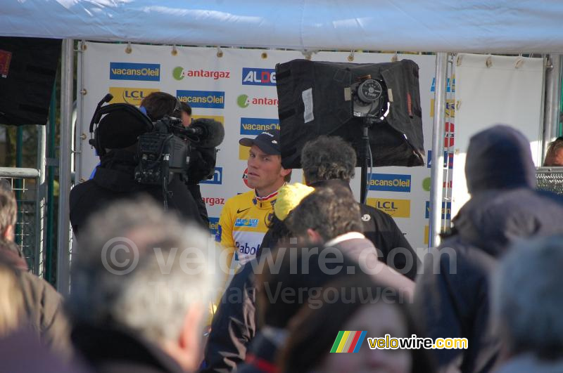 Lars Boom (Rabobank) in een TV-interview