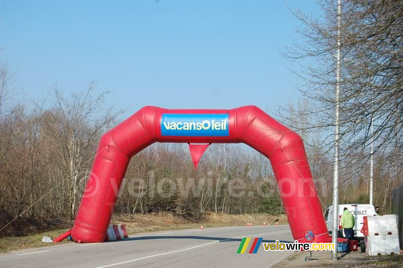 De flamme rouge van de laatste kilometer