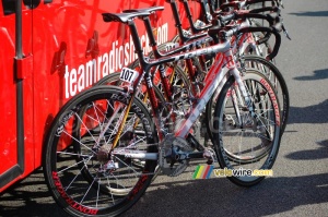 Team Radioshack's Trek Madone 6 bikes (881x)