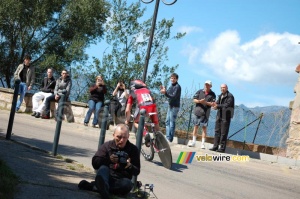 Florian Stalder (BMC Racing Team) in the first turn (758x)