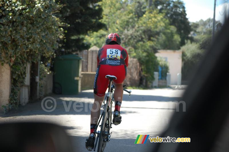 Florian Stalder (BMC Racing Team) in de Rue Danielle Casanova
