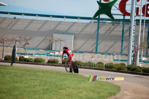 Florian Stalder (BMC Racing Team) on the ring around Porto-Vecchio (866x)