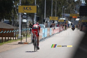 Florian Stalder (BMC Racing Team) at 200 meters from the finish (848x)