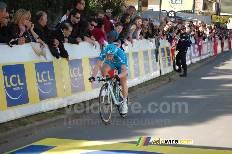 Cyril Gautier (Bbox Bouygues Telecom) bij de finish
