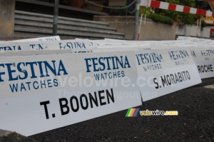 Plaques des noms - Tom Boonen & Steve Morabito (616x)