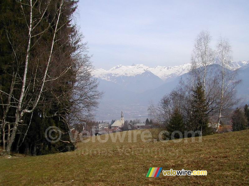 Kerk en Mont-Blanc