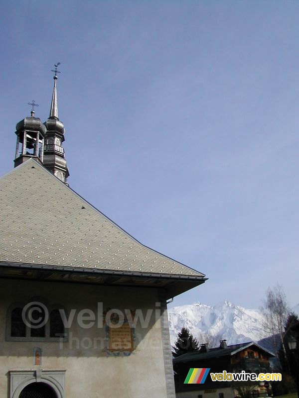 Kerk en Mont-Blanc