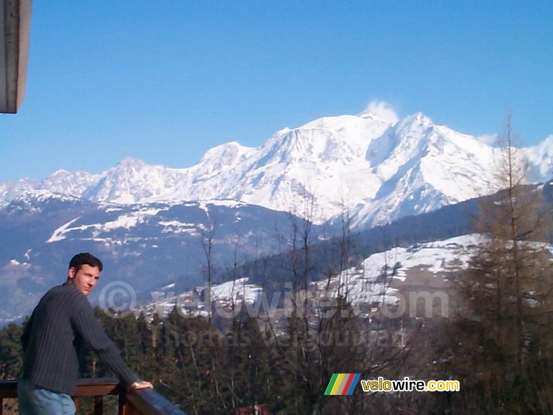 Bernard voor de Mont-Blanc