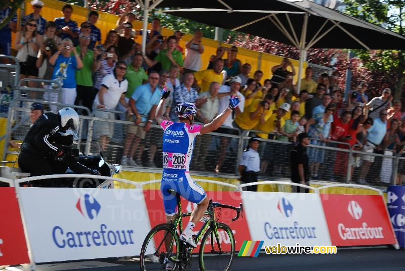 Alessandro Petacchi (Lampre-Farnese Vini) wint in Brussel (2)