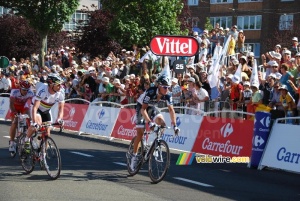 Jakob Fuglsang (Team Saxo Bank), Cadel Evans (BMC Racing Team) & Stéphane Augé (Cofidis) (459x)